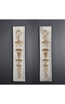 Coppia di Louis XVI pendenti architettonici in stile cappella