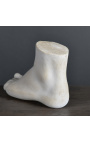 Escultura em gesso de um pé "Pied de Diane"
