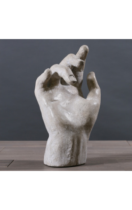 Plaster sculpture of a large 19th century statue hand