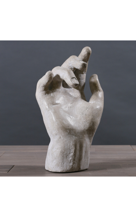 Escultura en yeso de una gran mano de estatua del Xixto