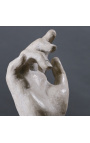 Escultura de guix d'una gran mà d'estàtua del segle XIX