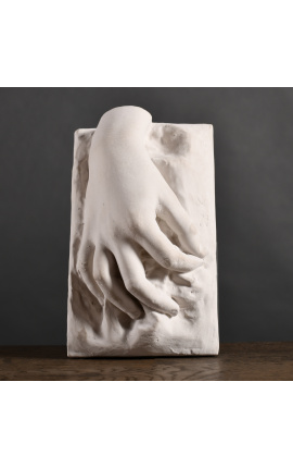 Plaster sculpture of a 19th century male hand