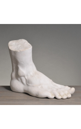 Didelė gipsinė XIX amžiaus akademinės pėdos skulptūra