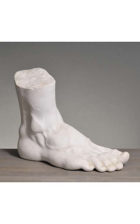 Large plaster sculpture of a 19th century academic foot