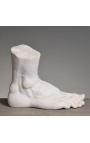 Grande sculpture en plâtre d'un pied académique XIXème siècle