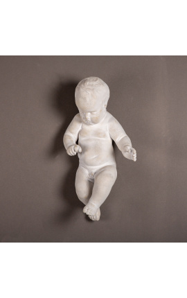 Putto in gesso bianco del XIX secolo