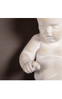 19th century white plaster cherub