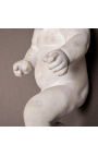 19th century white plaster cherub