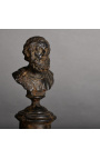 Fabuleux ensemble de 4 bustes de philosophes Grecs