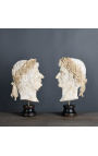 Fabulous set of 4 busts of Greek philosophers