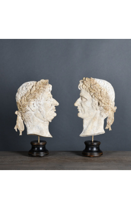Fabulous pair of Roman emperors on stand