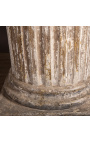 Fabuleuse colonne piédestal Louis XVI avec ruban