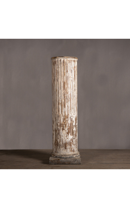 Fabulosa coluna de pedestal Louis XVI - Tamanho L