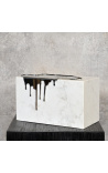 Moderne hvite marmorskulptur Spleen