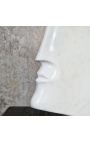 Moderne hvite marmorskulptur "Sanger" Størrelse L