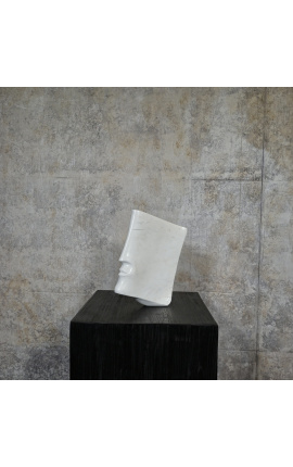 Scultura contemporanea in marmo bianco "Songe