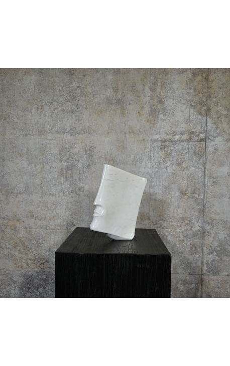 Escultura contemporània de marbre blanc "Songe" Talla L