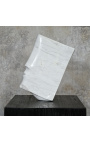 Sculpture contemporaine en marbre blanc "Songe" Taille XL