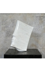 Moderne weiße Marmor Skulptur "Lied" Größe XL