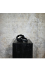 Samtida svart marmor skulptur "För livet"