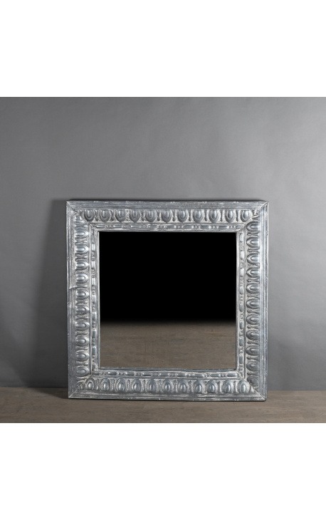 Čtvercové zrcadlo ve stylu Louis Philippe v zinku