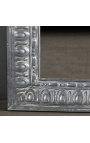 Square Louis Philippe style mirror in Zinc