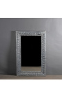 Specchio rettangolare in stile Luigi Filippo in zinco