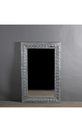 Rechteckiger Spiegel im Louis-Philippe-Stil aus Zink