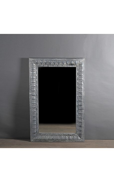 Miroir rectangulaire de style Louis Philippe en Zinc