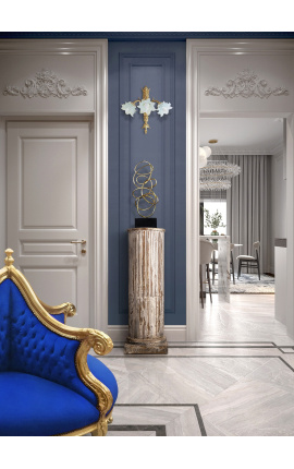 Fabulosa coluna de pedestal Louis XVI - Tamanho M