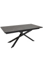 "Euforic" masa de masă din oțel negru și grafit ceramic top 180-220-260