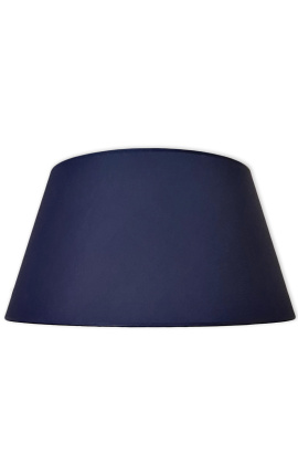Sombra de lámpara en terciopelo azul marino satinado 60 cm de diámetro