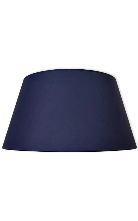 Paralume in velluto blu navy satinato di 60 cm di diametro