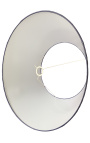 Abat-jour en velours bleu marine satiné 60 cm de diamètre