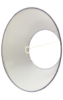 Lampeskærm i satin navy blå fløjl 60 cm i diameter