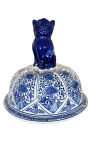 Urn decorativ-tipuri de vase "Ming" în ceramică albastră, model mare