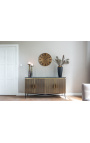 HERMIA sideboard with black marble top and golden brass