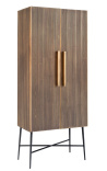 Armadio moderno HERMIA con effetto ottone dorato