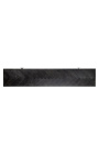 Armário de TV BOHO 220 cm 4 portas - carvalho preto e aço inoxidável prateado