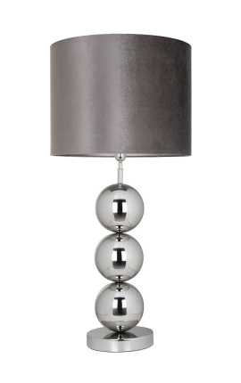 Grand lampe "Jason" avec 3 sphères en acier inoxydable