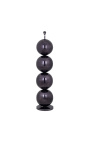 Candeeiro de pé "Jason" com 4 esferas em aço inox preto