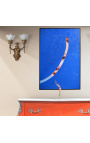Hedendaagse rectangulaire acrylverf "Indiscretie - Studie blauw"