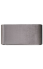 Rectangular anthracite velvet lampshade 55.5 cm