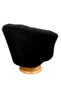 Sėdynė "Tulipės" art deco stiliuje - "elm" ir "black velvet