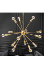 "Sputnik" chandelier in gilded metaal - 87 cm in diameter - 14 lichten