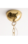 Lámpara de araña Sputnik en metal dorado - 87 cm de diámetro - 14 luces