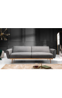 Hedendaagse 3-zetel "Phebe" sofa bed in anthracite velvet