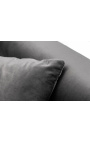 Hedendaagse 3-zetel "Phebe" sofa bed in anthracite velvet