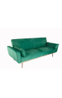 Hedendaagse 3-zetel "Phebe" sofa bed in emerald groen