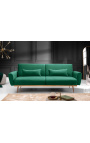 Hedendaagse 3-zetel "Phebe" sofa bed in emerald groen